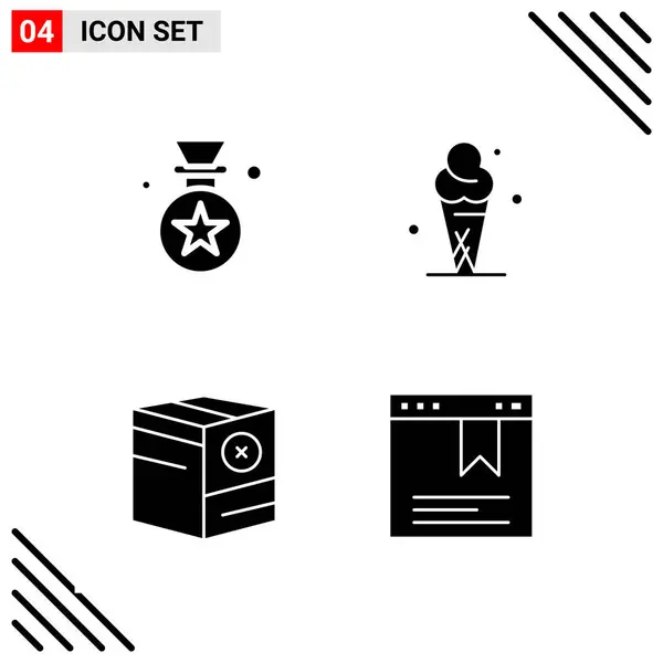 Conjunto Iconos Creativos Universales Simplemente Vector Ilustraciones Para Aplicaciones Web — Vector de stock