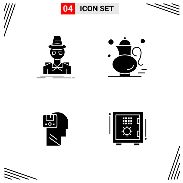 Set Universal Creative Icons Simply Vector Illustrations Web Mobile Apps — Stock Vector