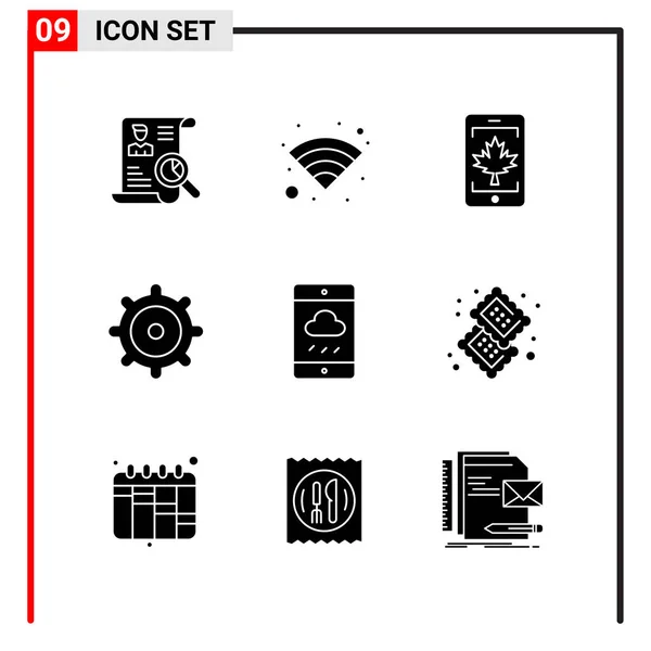 Set Universeller Kreativer Symbole Einfach Vektorillustrationen Für Web Und Mobile — Stockvektor