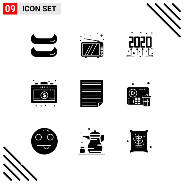 Conjunto Iconos Creativos Universales Simplemente Vector Ilustraciones Para Aplicaciones Web — Archivo Imágenes Vectoriales