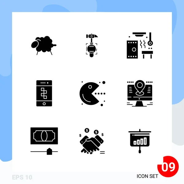 Conjunto Iconos Creativos Universales Simplemente Vector Ilustraciones Para Aplicaciones Web — Archivo Imágenes Vectoriales