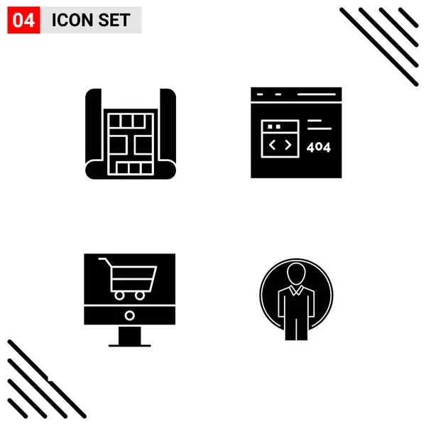 Conjunto Iconos Creativos Universales Simplemente Vector Ilustraciones Para Aplicaciones Web — Vector de stock