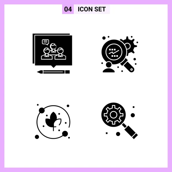 Conjunto Iconos Creativos Universales Simplemente Vector Ilustraciones Para Aplicaciones Web — Vector de stock