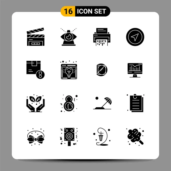 Conjunto Iconos Creativos Universales Simplemente Vector Ilustraciones Para Aplicaciones Web — Archivo Imágenes Vectoriales