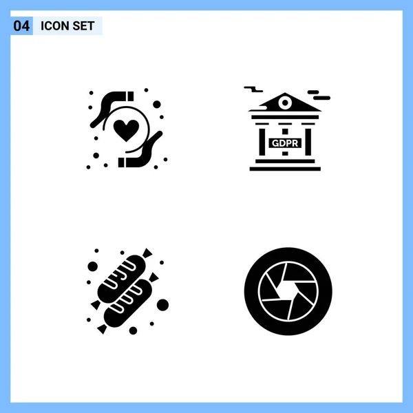 Conjunto Iconos Creativos Universales Simplemente Vector Ilustraciones Para Aplicaciones Web — Vector de stock