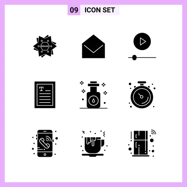 Conjunto Iconos Creativos Universales Simplemente Vector Ilustraciones Para Aplicaciones Web — Archivo Imágenes Vectoriales