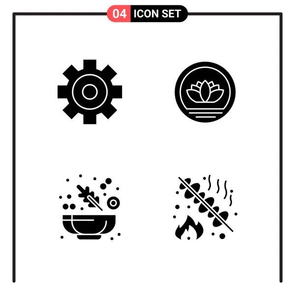 Conjunto Iconos Creativos Universales Simplemente Vector Ilustraciones Para Aplicaciones Web — Vector de stock