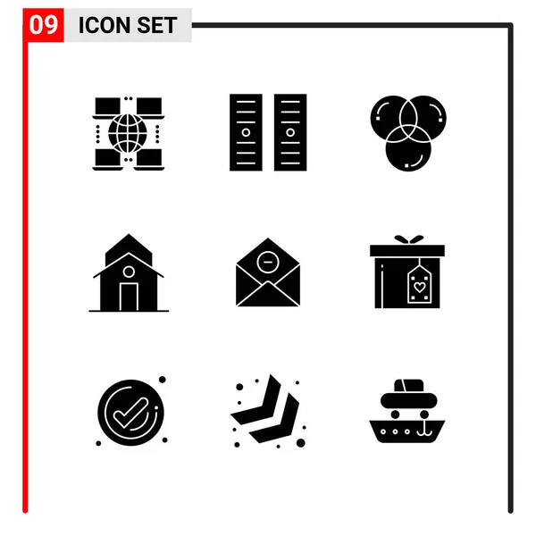 Conjunto Iconos Creativos Universales Simplemente Vector Ilustraciones Para Aplicaciones Web — Archivo Imágenes Vectoriales