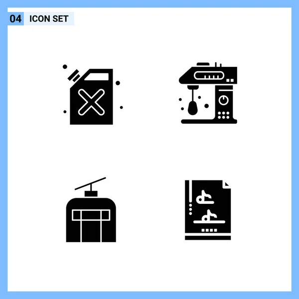 Conjunto Iconos Creativos Universales Simplemente Vector Ilustraciones Para Aplicaciones Web — Vector de stock