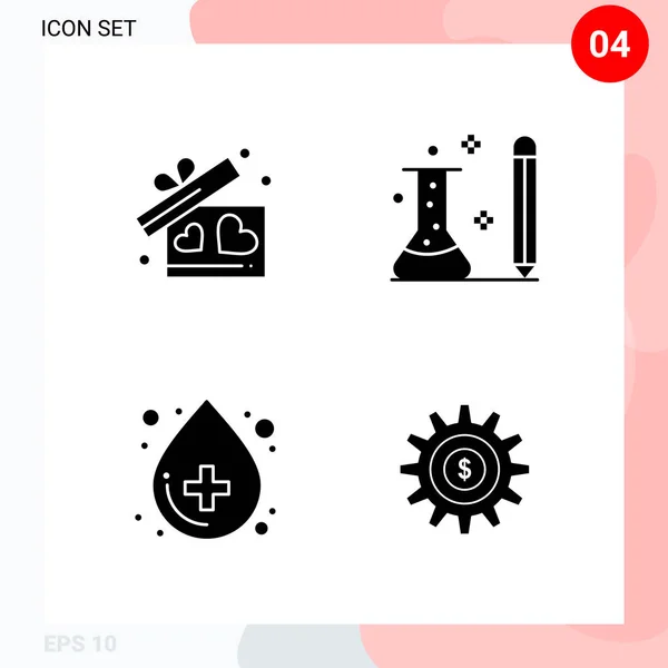 Conjunto Iconos Creativos Universales Simplemente Vector Ilustraciones Para Aplicaciones Web — Vector de stock