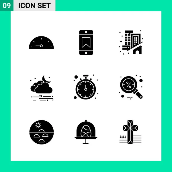 Conjunto Iconos Creativos Universales Simplemente Vector Ilustraciones Para Aplicaciones Web — Archivo Imágenes Vectoriales