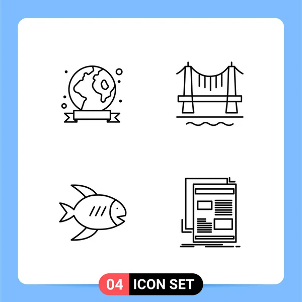 Set Universal Creative Icons Simply Vector Illustrations Web Mobile Apps — Stock Vector