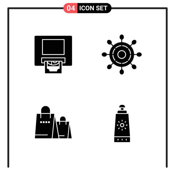 Conjunto Iconos Creativos Universales Simplemente Vector Ilustraciones Para Aplicaciones Web — Vector de stock