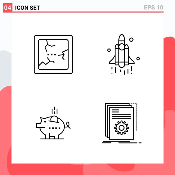 Set de 25 iconos de negocio universales Vector — Vector de stock