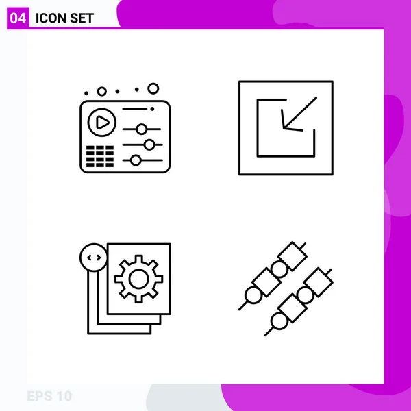 Set of 25 Universal Business Icons Vector — Stockový vektor