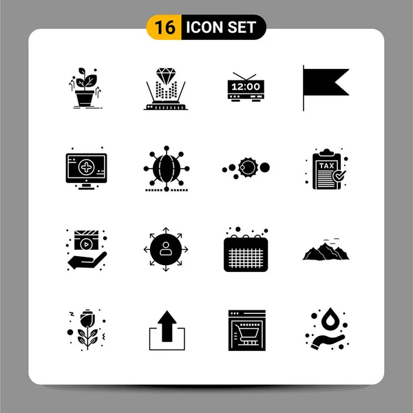 Conjunto Iconos Creativos Universales Simplemente Vector Ilustraciones Para Aplicaciones Web — Vector de stock