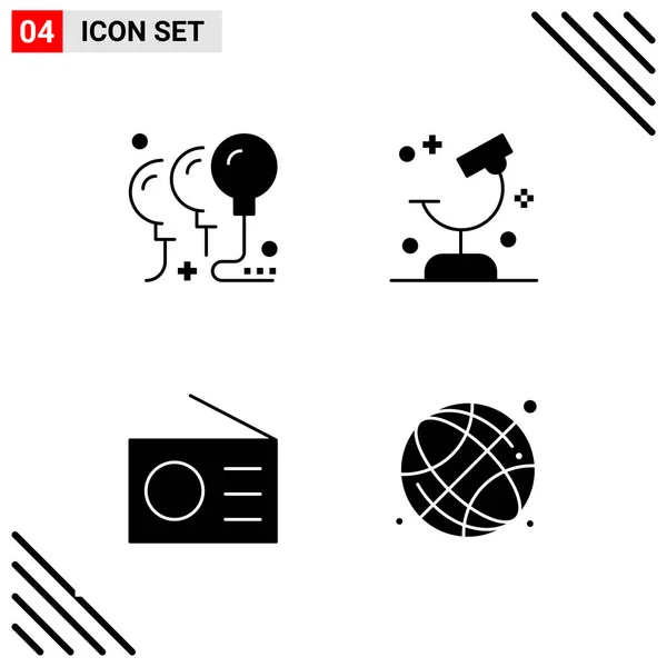 Conjunto Iconos Creativos Universales Simplemente Vector Ilustraciones Para Aplicaciones Web — Vector de stock