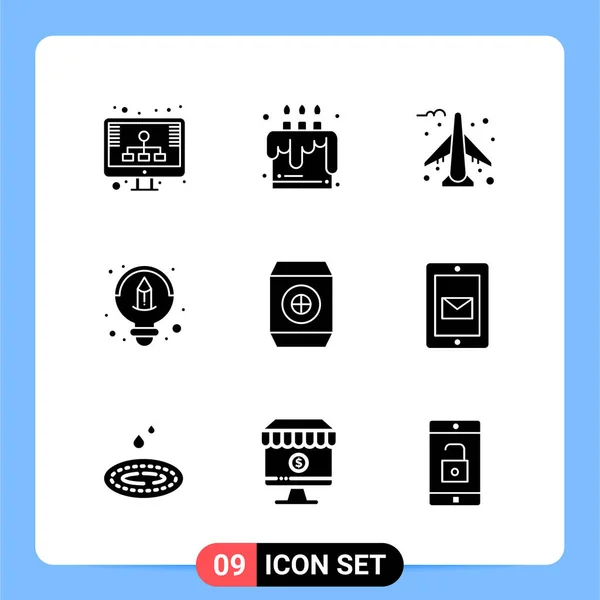 Set Universal Creative Icons Simply Vector Illustrations Web Mobile Apps — Stock Vector