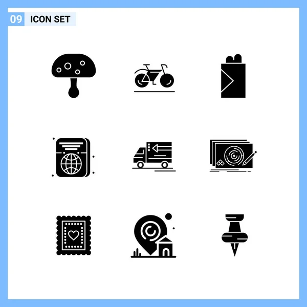 Set Universal Creative Icons Simply Vector Illustrations Web Mobile Apps — Stock Vector