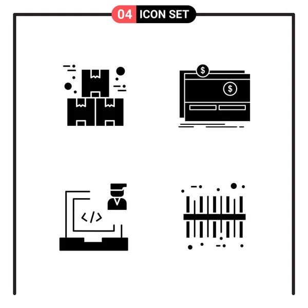 Conjunto Iconos Creativos Universales Simplemente Vector Ilustraciones Para Aplicaciones Web — Archivo Imágenes Vectoriales