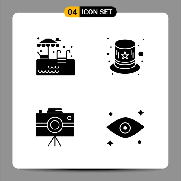 Conjunto Iconos Creativos Universales Simplemente Vector Ilustraciones Para Aplicaciones Web — Vector de stock