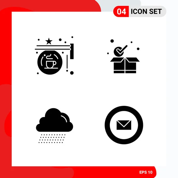 Conjunto Iconos Creativos Universales Simplemente Vector Ilustraciones Para Aplicaciones Web — Vector de stock