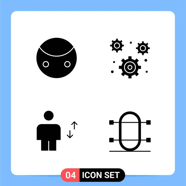 Set Universal Creative Icons Simply Vector Illustrations Web Mobile Apps — Stock Vector