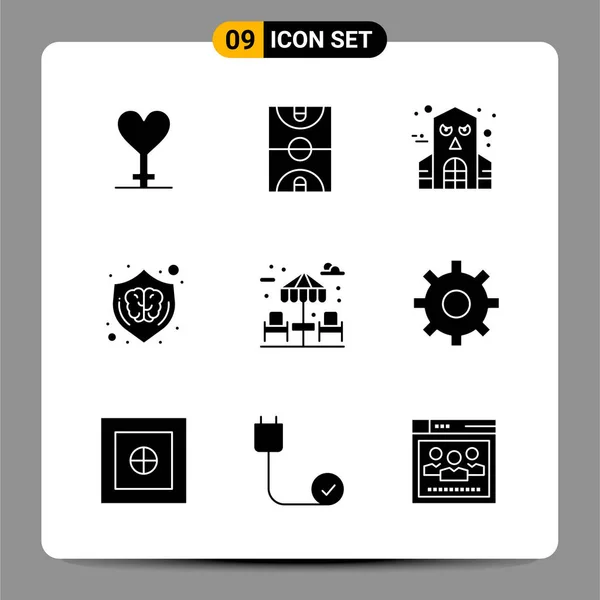 Conjunto Iconos Creativos Universales Simplemente Vector Ilustraciones Para Aplicaciones Web — Vector de stock