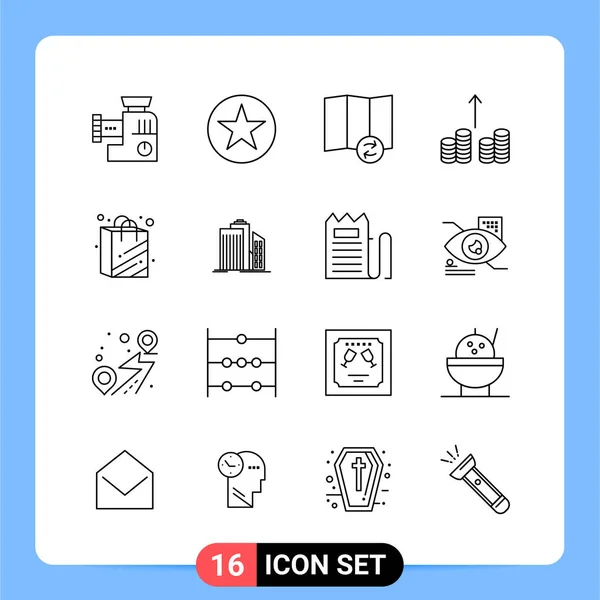 Conjunto Iconos Creativos Universales Simplemente Vector Ilustraciones Para Aplicaciones Web — Vector de stock