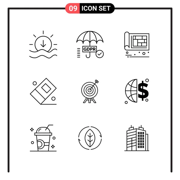 Set de 25 iconos de negocio universales Vector — Vector de stock