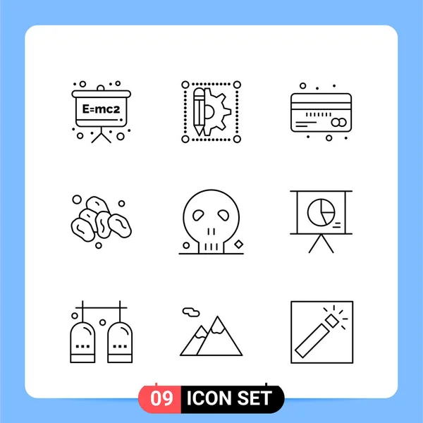 Conjunto Iconos Creativos Universales Simplemente Vector Ilustraciones Para Aplicaciones Web — Archivo Imágenes Vectoriales