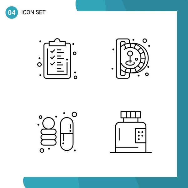 Set Universal Creative Icons Vector Illustration — Stock Vector