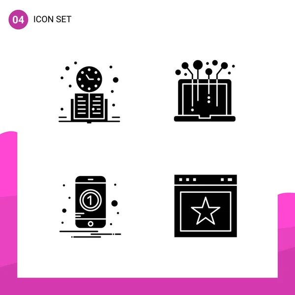 Set Universal Creative Icons Simply Vector Illustrations Web Mobile Apps — Stock Vector