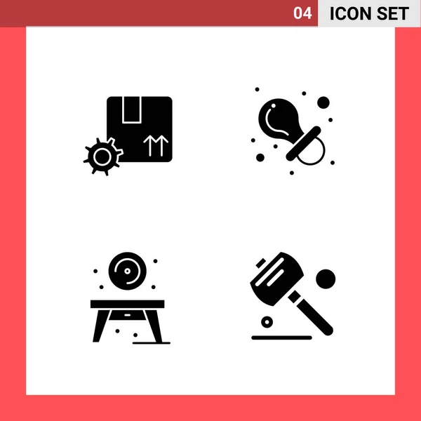 Conjunto Iconos Creativos Universales Simplemente Vector Ilustraciones Para Aplicaciones Web — Archivo Imágenes Vectoriales