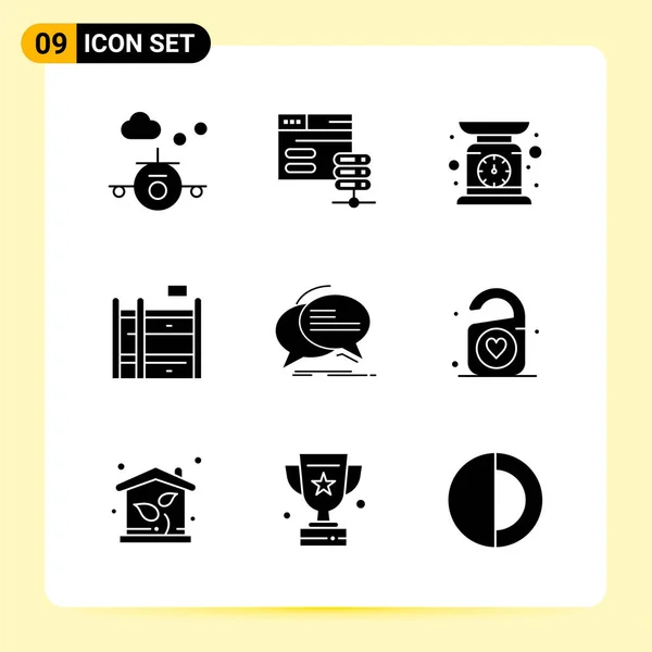 Set Universal Creative Icons Simply Vector Illustrations Web Mobile Apps — Stock Vector