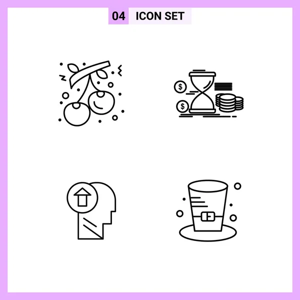 Set of 25 Universal Business Icons Vector — Stock Vector