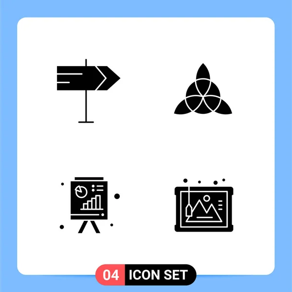 Vector Illustration Road Signs Icons Set — Stock Vector