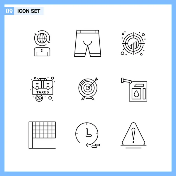 Set Universal Creative Icons Simply Vector Illustrations Web Mobile Apps — Stock Vector