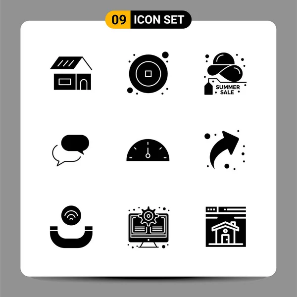 Conjunto Iconos Creativos Universales Simplemente Vector Ilustraciones Para Aplicaciones Web — Vector de stock