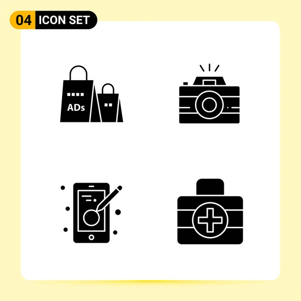 Conjunto Iconos Creativos Universales Simplemente Vector Ilustraciones Para Aplicaciones Web — Vector de stock