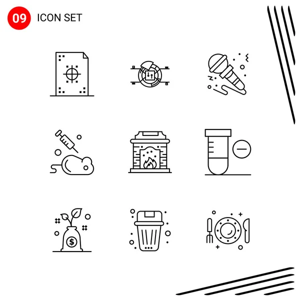 Set of 25 Universal Business Icons Vector — Stockový vektor