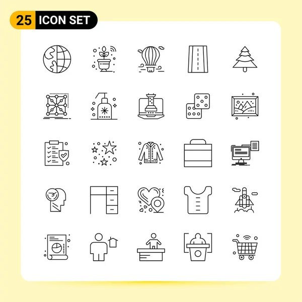 Conjunto Iconos Creativos Universales Simplemente Vector Ilustraciones Para Aplicaciones Web — Vector de stock