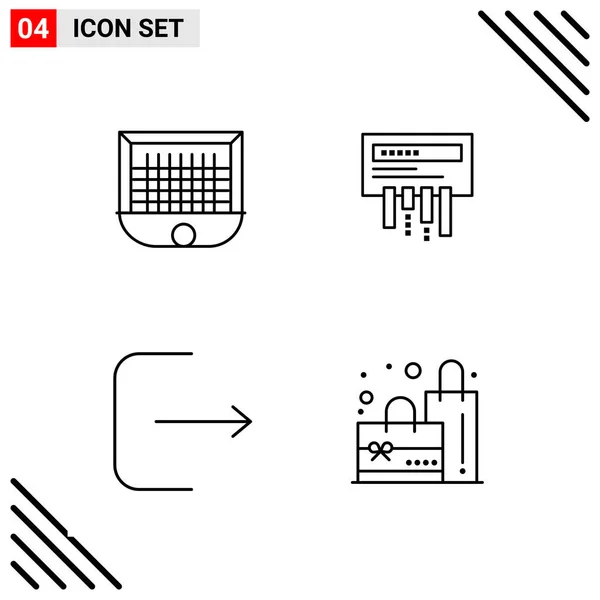 Conjunto Ícones Criativos Universais Simplesmente Vetor Ilustrações Para Web Aplicativos — Vetor de Stock