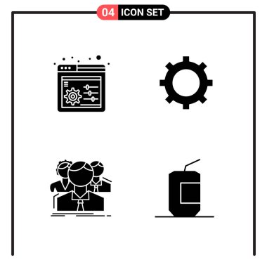 Evrensel yaratıcı simgeler kümesi, web ve mobil uygulamalar ve projeler için basit vektör illüstrasyonları 