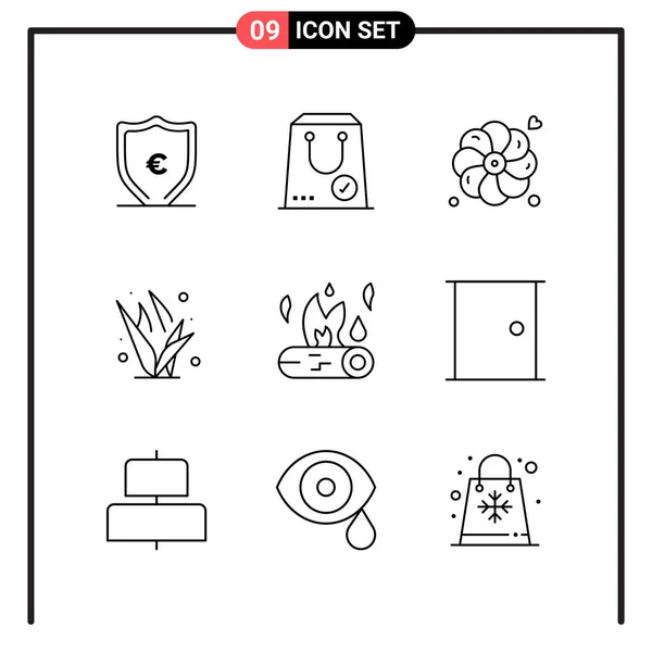 Conjunto Iconos Creativos Universales Simplemente Vector Ilustraciones Para Aplicaciones Web — Archivo Imágenes Vectoriales