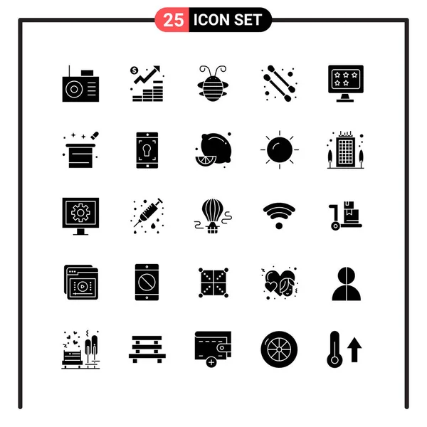 Set of 25 Universal Business Icons Vector — Stock Vector