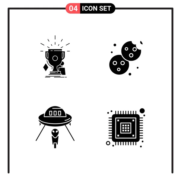 Conjunto Iconos Creativos Universales Simplemente Vector Ilustraciones Para Aplicaciones Web — Archivo Imágenes Vectoriales