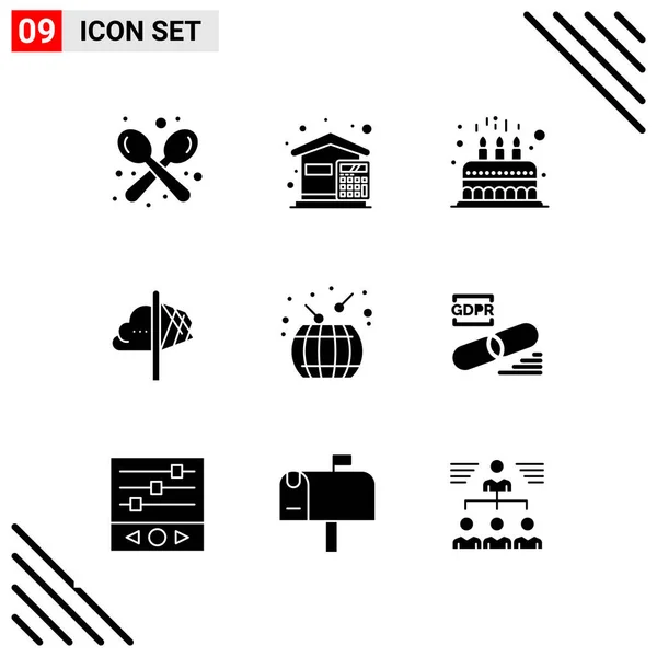 Set Universal Creative Icons Simply Vector Illustrations Web Mobile Apps — Stock Vector