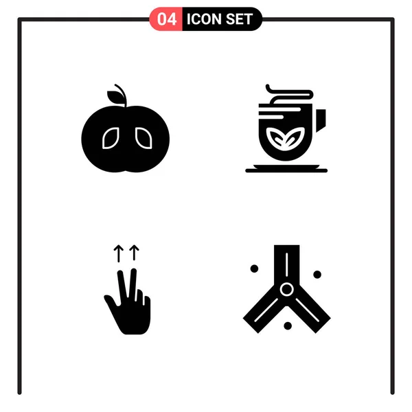 Conjunto Iconos Creativos Universales Simplemente Vector Ilustraciones Para Aplicaciones Web — Vector de stock