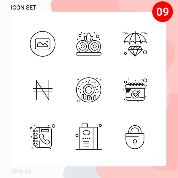 Set of 25 Universal Business Icons Vector — Stock Vector